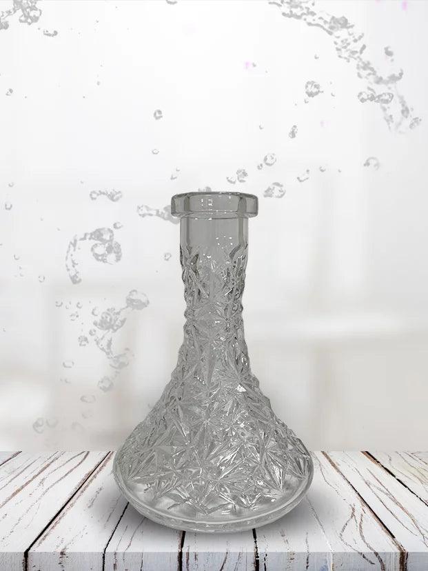 VESSEL GLASS Hookah Base - FROSTY (Clear) - Prestige Hookah