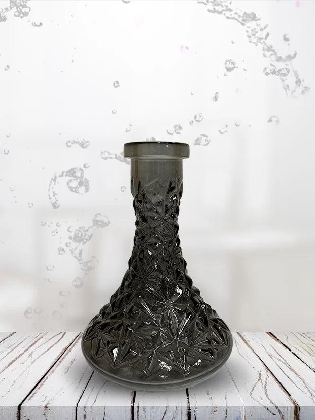 VESSEL GLASS Hookah Base - FROSTY (Grey Smoke) - Prestige Hookah