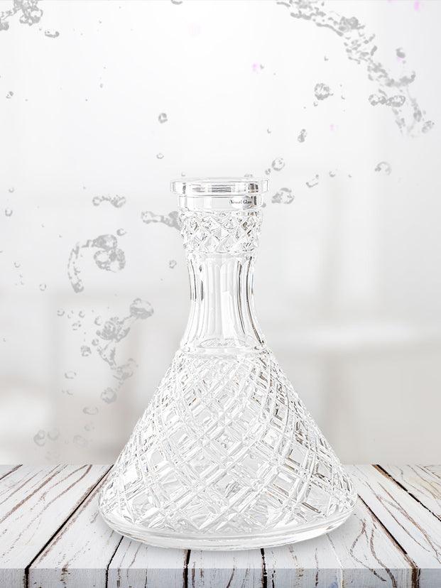 VESSEL GLASS Hookah Base - CRYSTAL (Double Mesh) - Prestige Hookah