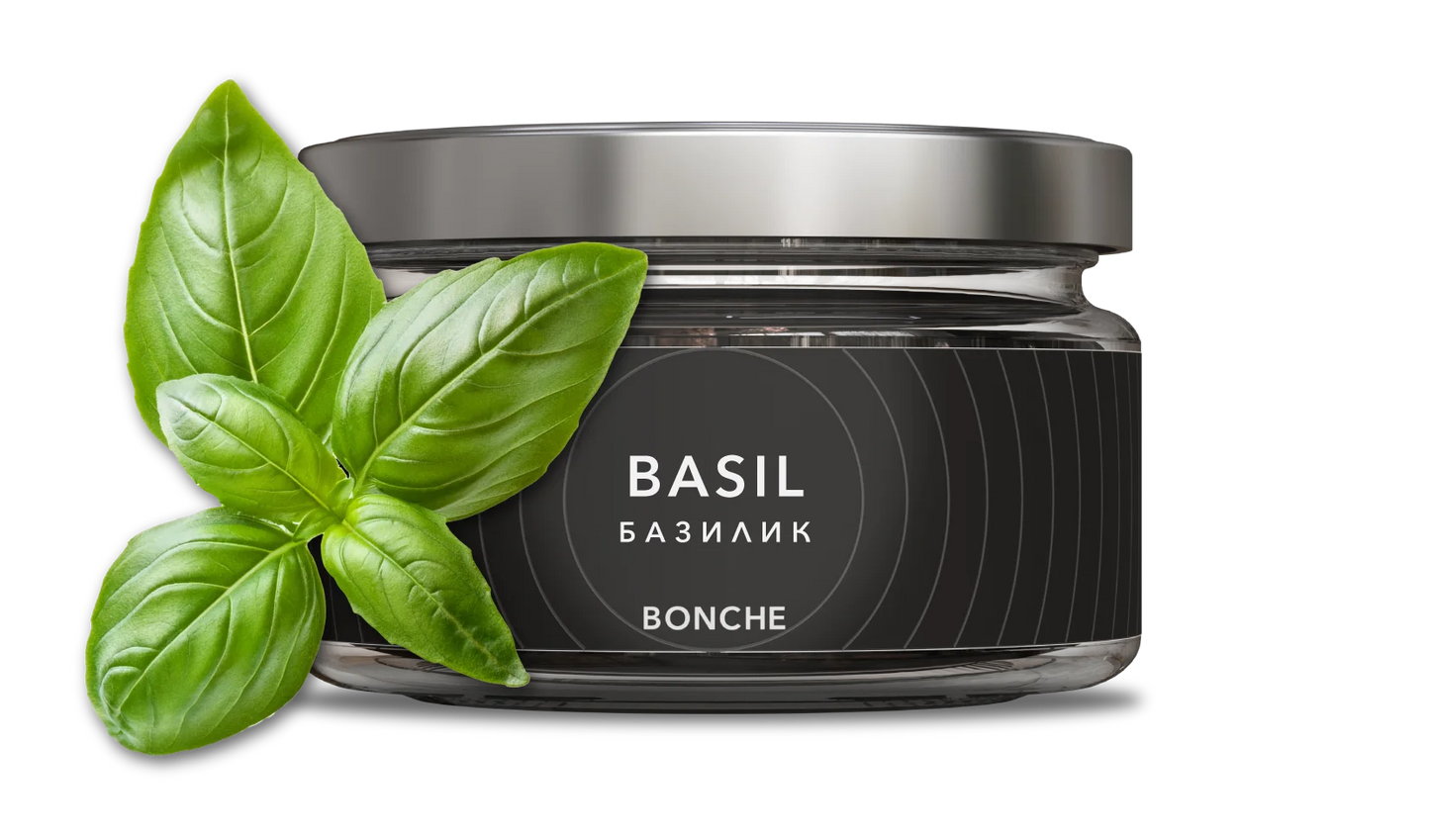 BONCHE Hookah Shisha - BASIL 120g - Prestige Hookah