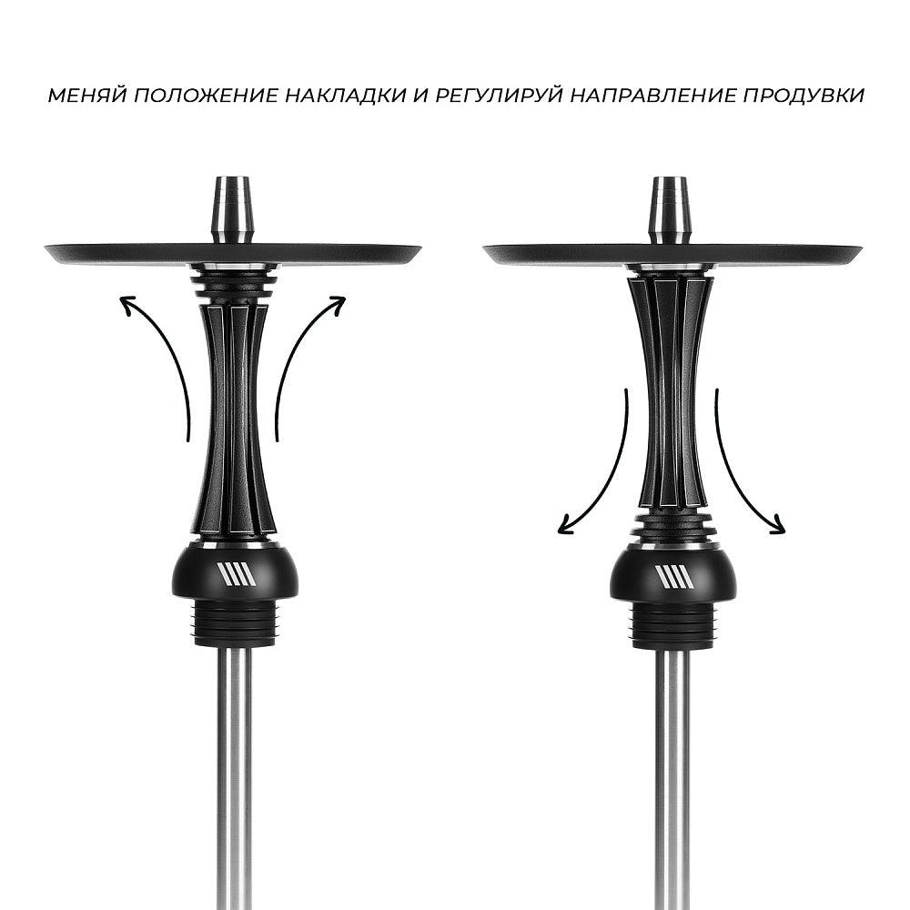 Alpha Hookah - Model X Reverse (Black Matte) - Prestige Hookah