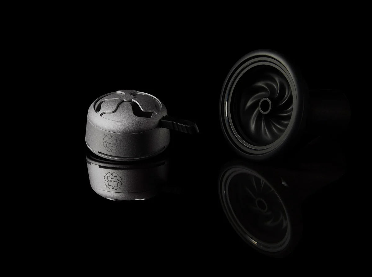 KALOUD Hookah Bowl - SAMSARIS NIRIS (Black) - Prestige Hookah