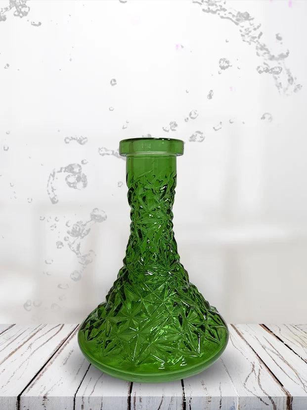 VESSEL GLASS Hookah Base - FROSTY (Green) - Prestige Hookah