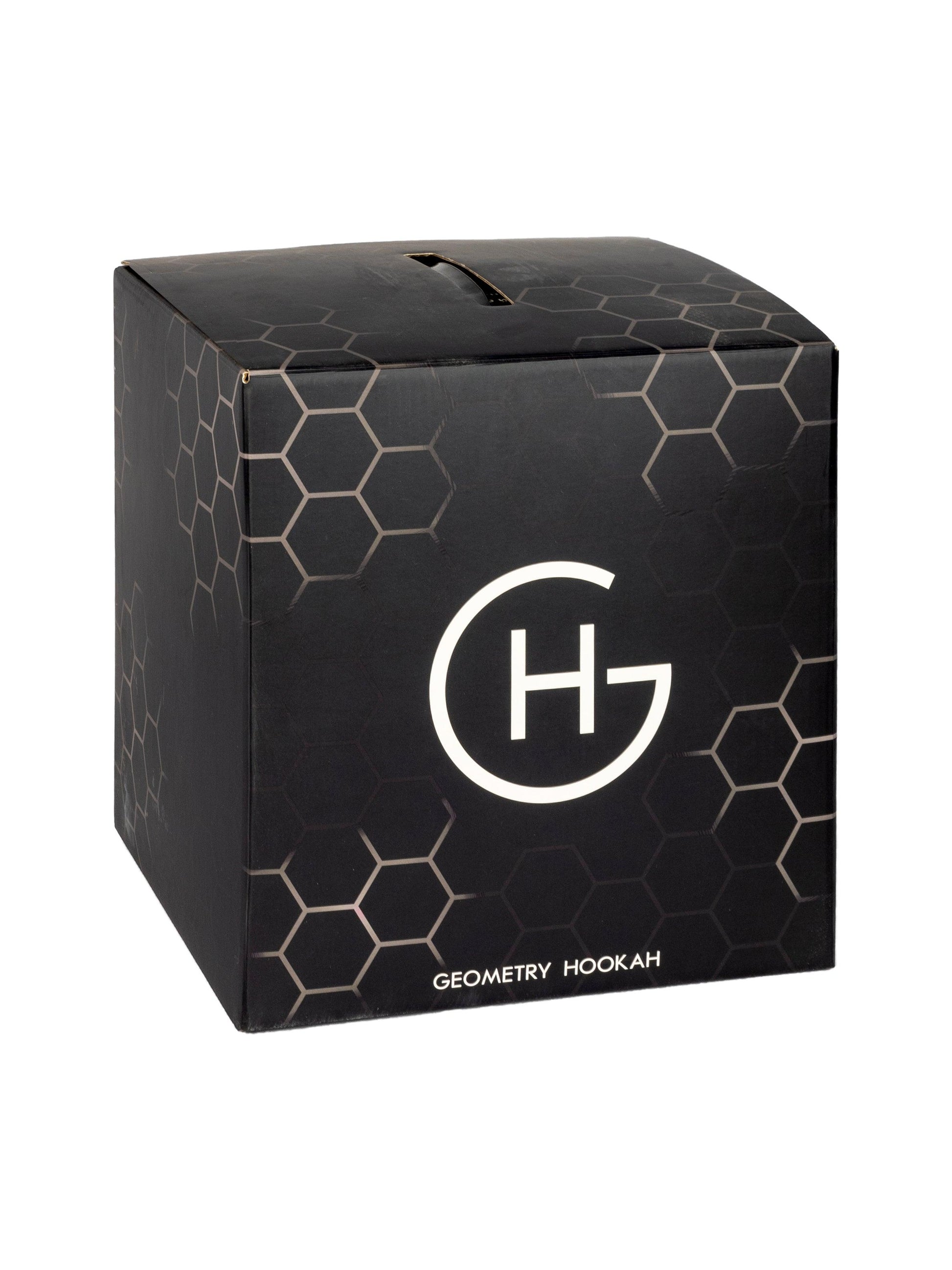 Geometry Hookah - Glass Base (Clear) - Prestige Hookah