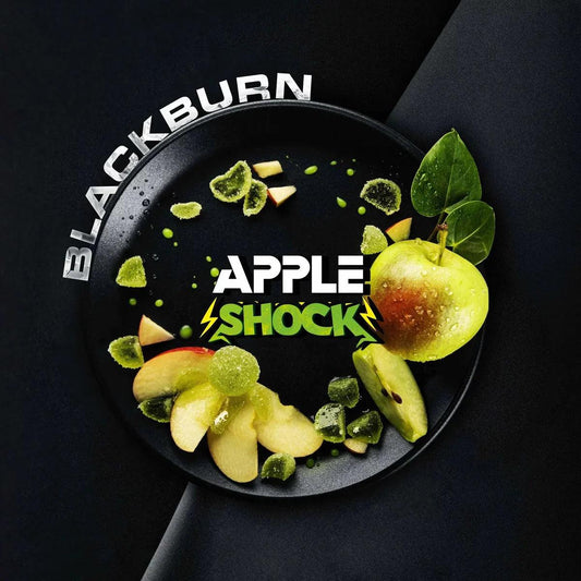 Black Burn APPLE SHOCK Hookah Shisha - 100gr - Prestige Hookah